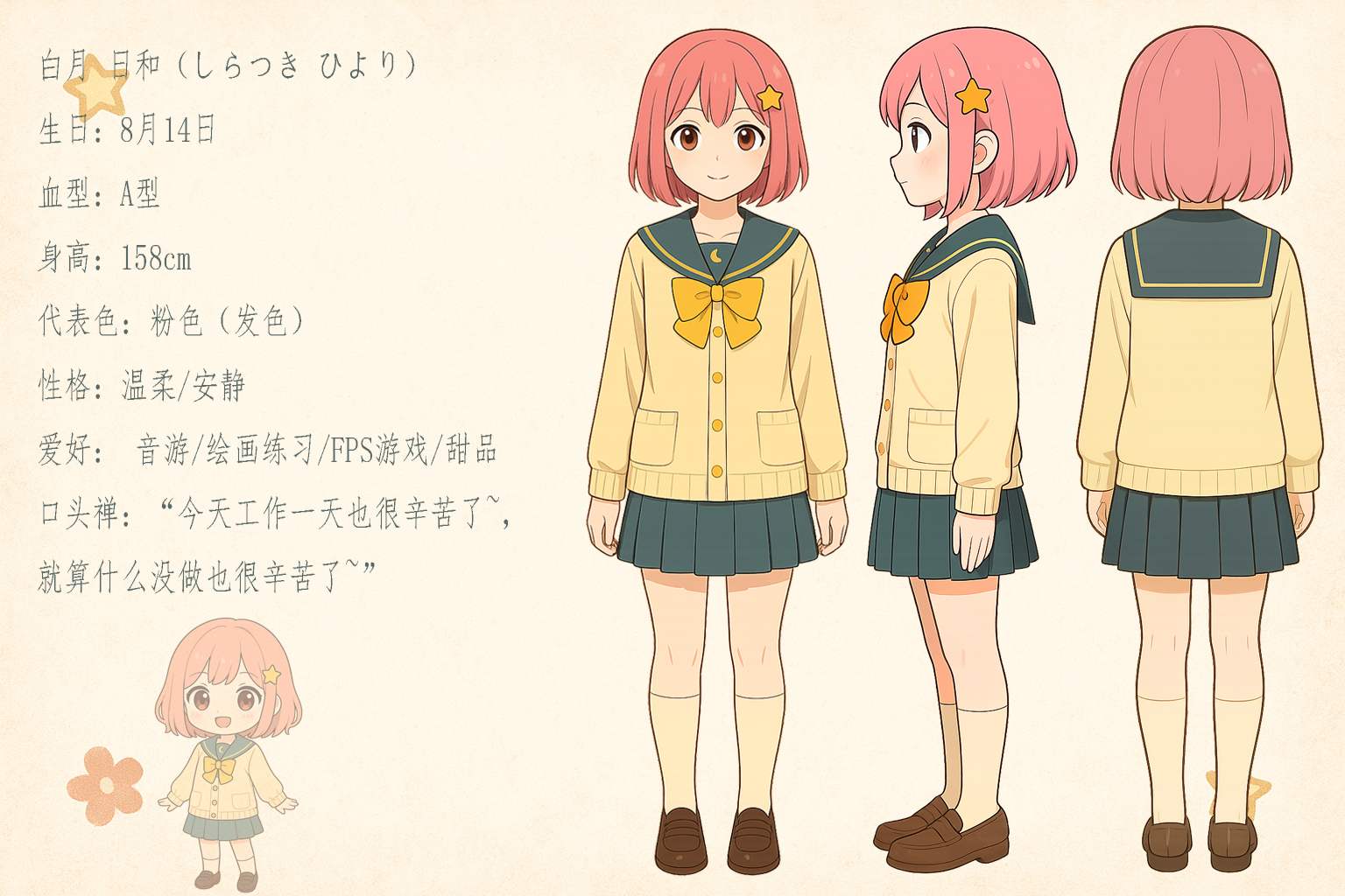 白月 日和 立绘