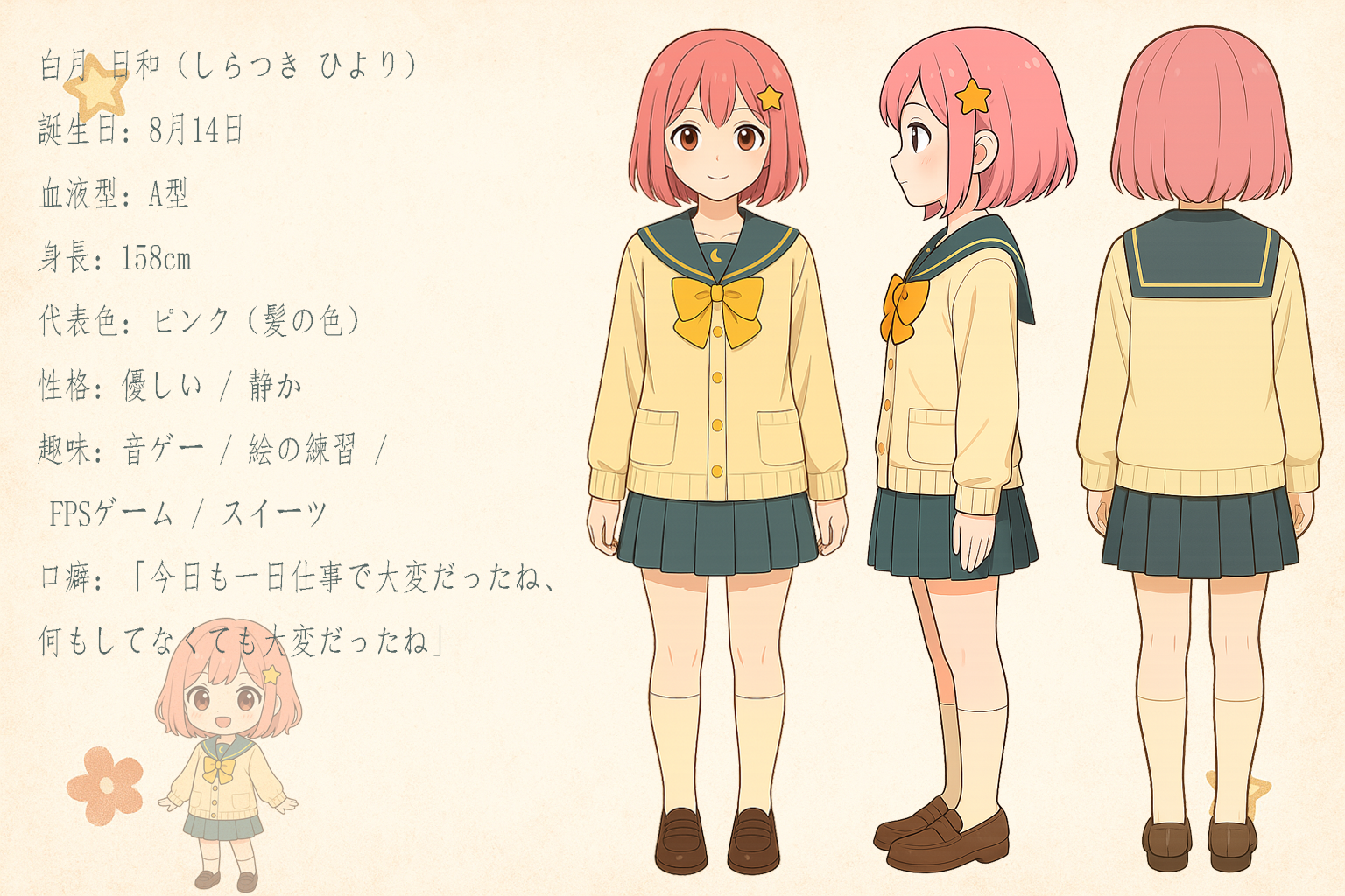 白月 日和 立绘